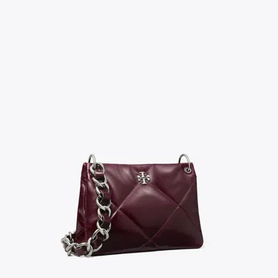 TORY BURCH SMALL KIRA DIAMOND QUILT DISTRESSED SHOULDER BAG