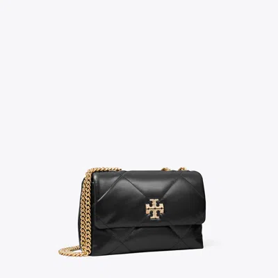 Tory Burch Small Kira Diamond Quilt Pavé Convertible Shoulder Bag In Black