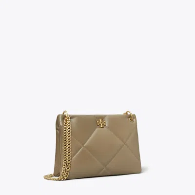 Tory Burch Small Kira Diamond Quilt Shoulder Bag In Brown