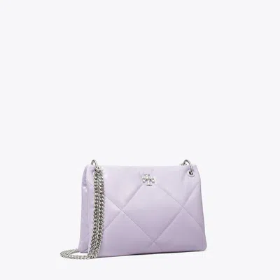 Tory Burch Small Kira Diamond Quilt Shoulder Bag In Purple