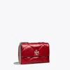 Tory Burch Small Kira Diamond Quilt Shoulder Bag In Red
