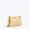 Tory Burch Small Kira Diamond Quilt Shoulder Bag In Vanilla Soft Serve