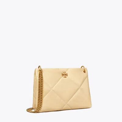 Tory Burch Small Kira Diamond Quilt Shoulder Bag In Vanilla Soft Serve