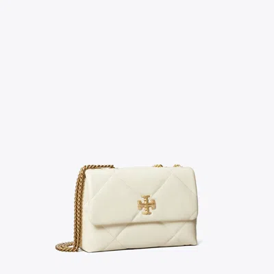 Tory Burch Small Kira Diamond Quilt Shoulder Bag In White