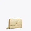Tory Burch Small Kira Diamond Quilt Shoulder Bag In White