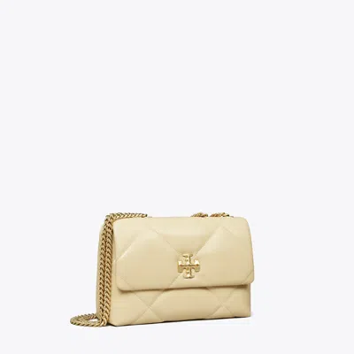 Tory Burch Small Kira Diamond Quilt Shoulder Bag In White