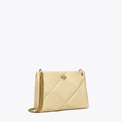 Tory Burch Small Kira Diamond Quilt Shoulder Bag In White