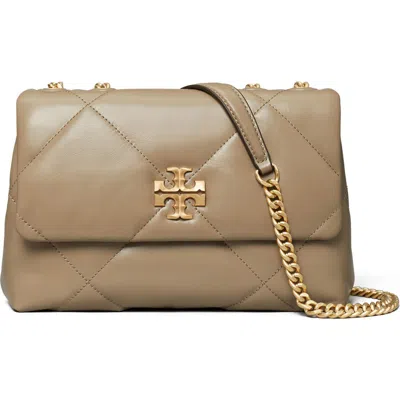 TORY BURCH TORY BURCH SMALL KIRA DIAMOND QUILTED CONVERTIBLE LEATHER SHOULDER BAG