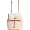 Tory Burch Small Kira Diamond Quilted Leather Backpack
