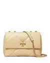 Tory Burch Kira Small Diamond Quilted Convertible Shoulder Bag In Vanilla
