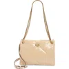 Tory Burch Small Kira Diamond Quilted Leather Shoulder Bag In Vanilla Soft Serve