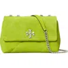 Tory Burch Small Kira Diamond Quilted Suede Convertible Shoulder Bag