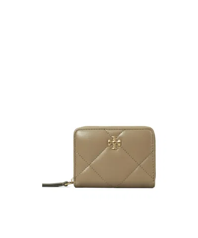 Tory Burch Small Kira Diamond Wallet In Brown