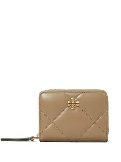 Tory Burch Small Kira Diamond Wallet In Brown