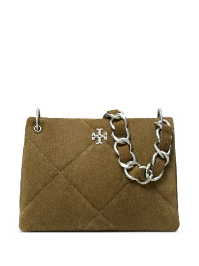 Tory Burch Small Kira Quilted Chain Shoulder Bag In Brown