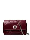 Tory Burch Small Kira Quilted Leather Cross Body Bag In Red