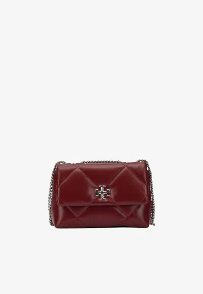 Tory Burch Small Kira Quilted Leather Shoulder Bag In Red