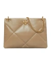 Tory Burch Small Kira Diamond Quilted Leather Shoulder Bag In Green