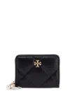 Tory Burch Small Kira Wallet With Charms In Black