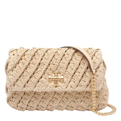 TORY BURCH TORY BURCH SMALL KIRA WOVEN CONVERTIBLE SHOULDER BAG
