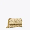 Tory Burch Small Kira Woven Shoulder Bag In Brown