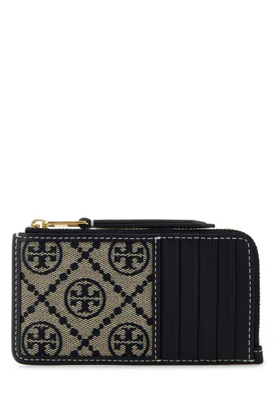Tory Burch T-monogram Canvas Cardholder In Torynavy