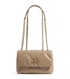 TORY BURCH SMALL LEATHER QUILTED KIRA SHOULDER BAG