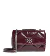 Tory Burch Small Leather Quilted Kira Shoulder Bag In Red