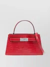 Tory Burch Small Leather Shoulder Bag Crocodile Effect