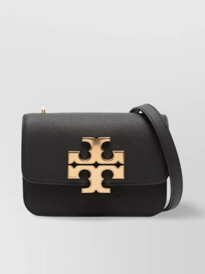 Tory Burch Eleanor Small Convertible Leather Shoulder Bag In Black