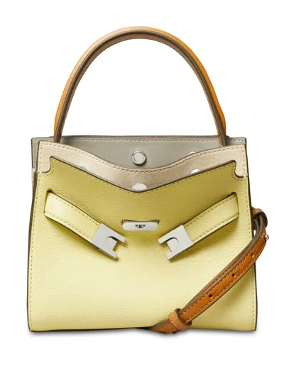 Tory Burch Small Lee Radziwill Bag In Yellow