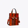 Tory Burch Small Lee Radziwill Calf Hair Shopper In Bird Of Paradise Multi