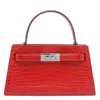 Tory Burch Small Lee Radziwill Croc Handbag