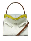 Tory Burch Small Lee Radziwill Double Tote Bag In White