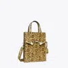 Tory Burch Small Lee Radziwill Embossed Shopper In Quince/marten