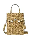 Tory Burch Small Lee Radziwill Exotic Tote Bag In Yellow