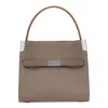 Tory Burch Small Lee Radziwill Shoulder Bag In Beige