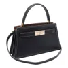 Tory Burch Small Lee Radziwill Handbag In Black