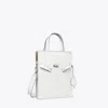Tory Burch Small Lee Radziwill Shopper In Arctic Snow