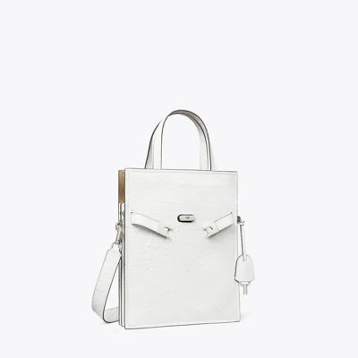 Tory Burch Small Lee Radziwill Shopper In Arctic Snow