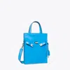 Tory Burch Small Lee Radziwill Tote Bag In Cave Blue