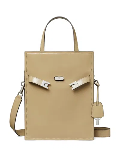 Tory Burch Small Lee Radziwill Tote Bag In Neutrals