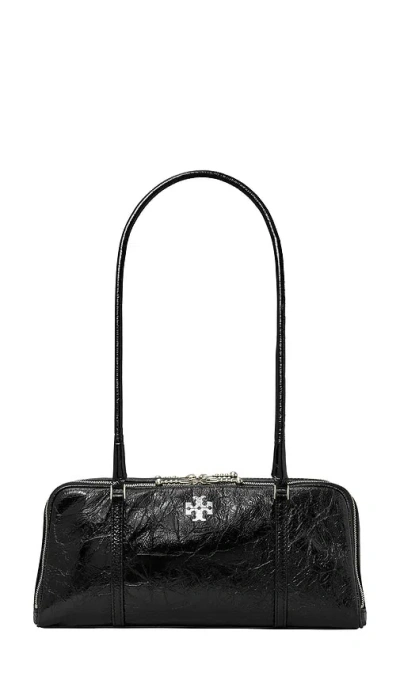 Tory Burch Small Marshmallow Satchel In Brown