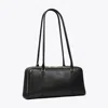 Tory Burch Small Marshmallow Satchel In Black