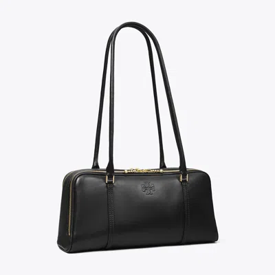 Tory Burch Small Marshmallow Satchel In Black