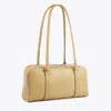 Tory Burch Small Marshmallow Satchel In Brown