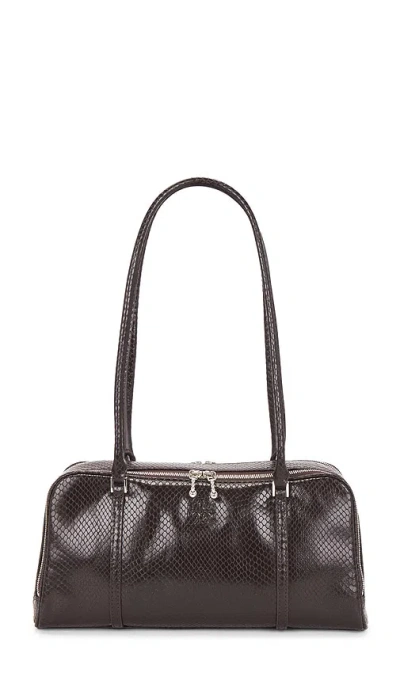 Tory Burch Small Marshmallow Satchel In Brown