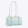Tory Burch Small Marshmallow Satchel In Sea Bubble/ginger Shortbread