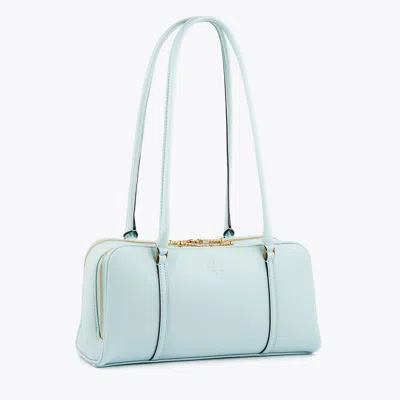 Tory Burch Small Marshmallow Satchel In Sea Bubble/ginger Shortbread