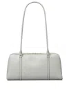 Tory Burch Small Marshmallow Shoulder Bag In Gray